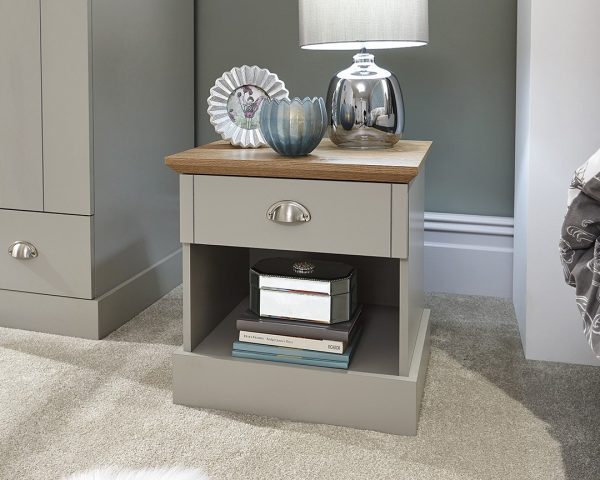Grey kendal bedside table
